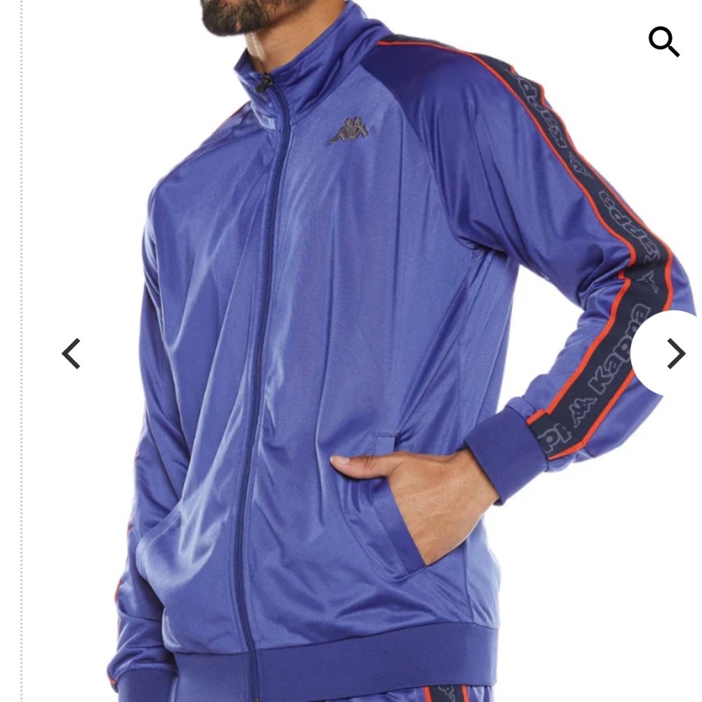 Kappa LOGO TAPE ARTEM 2 TRACK JACKET Blue Spectrum men’s small